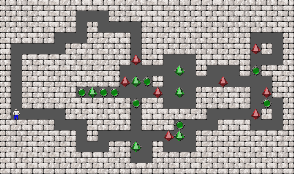 Sokoban Bugs550 collection level 63